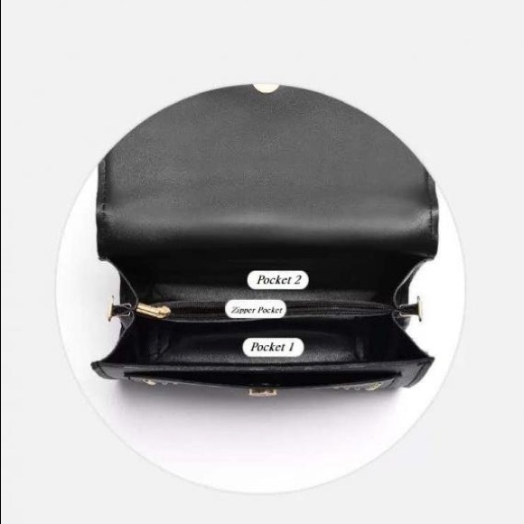 Trendy pink fashion crossbody handbag purse - Picture 7 of 9